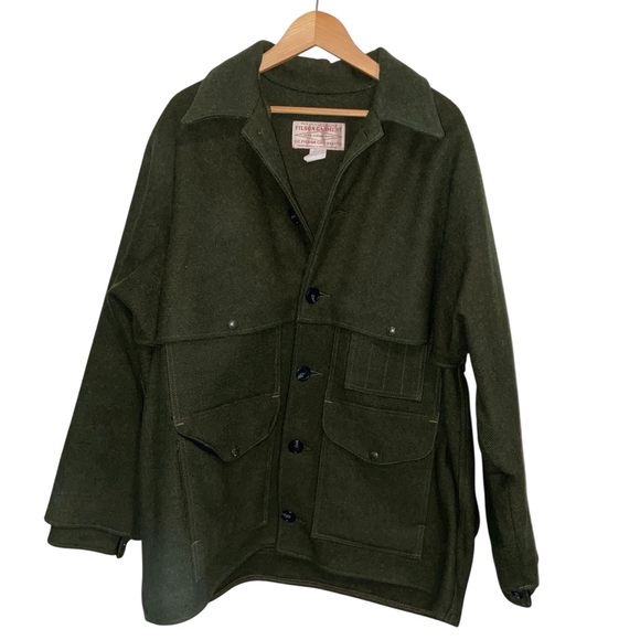 Filson Jacket Mens 46 Style 83 Vintage Double Mackinaw Cruiser Coat Wool USA